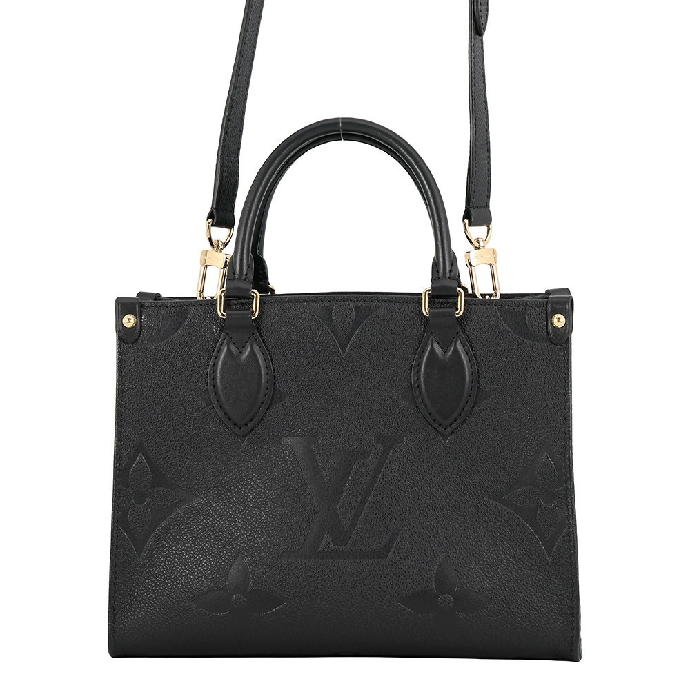 Louis Vuitton Monogram Empreinte OnTheGo Top Handle Bag Leather Black